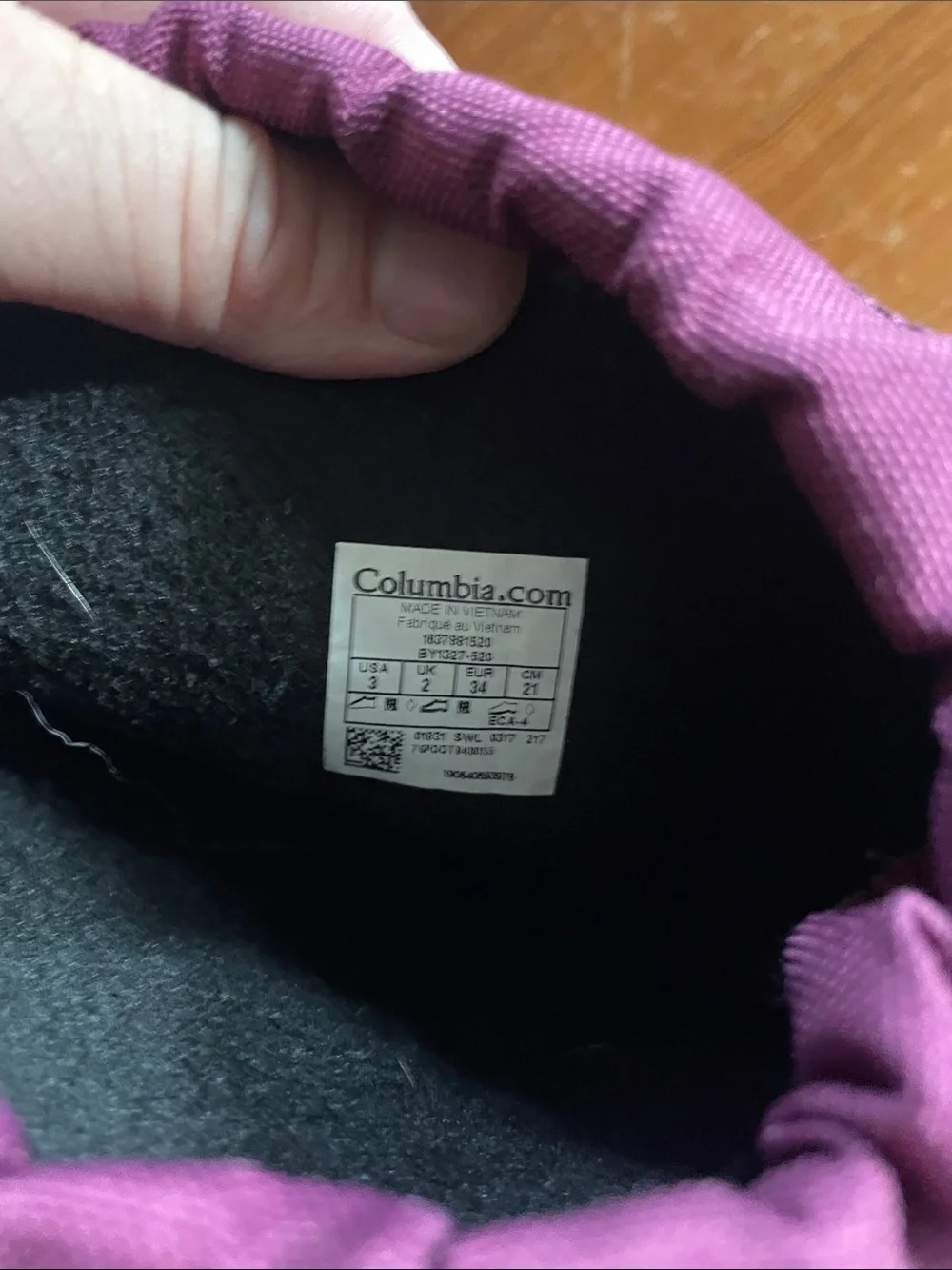 Columbia Kids' Size 3 Winter Boots